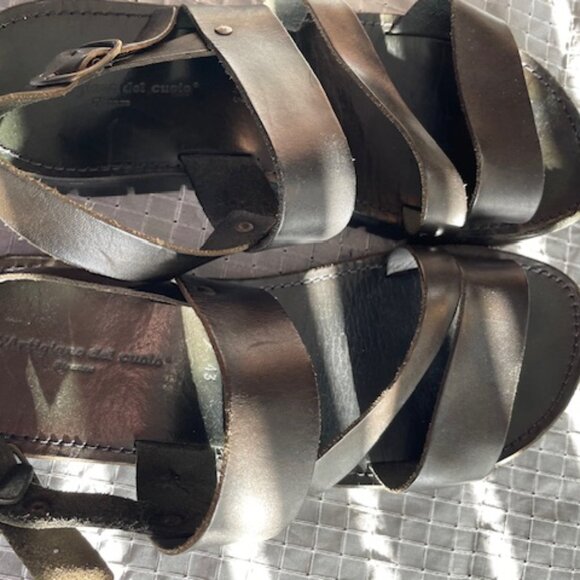 L’ Artigiano del cuoio leather sandals Made in Italy size EUR 43 US 9.5